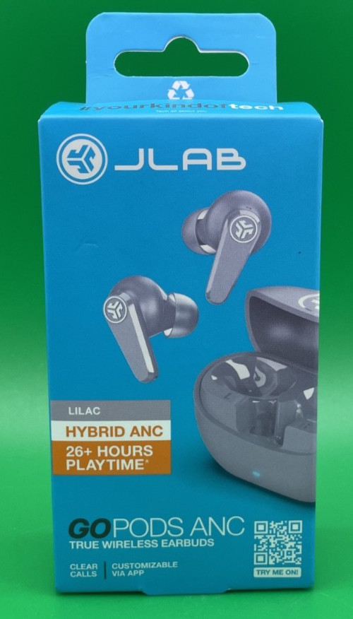 JLab GO Pods ANC In-Ear True Wireless Earbuds Lilac *NEW*