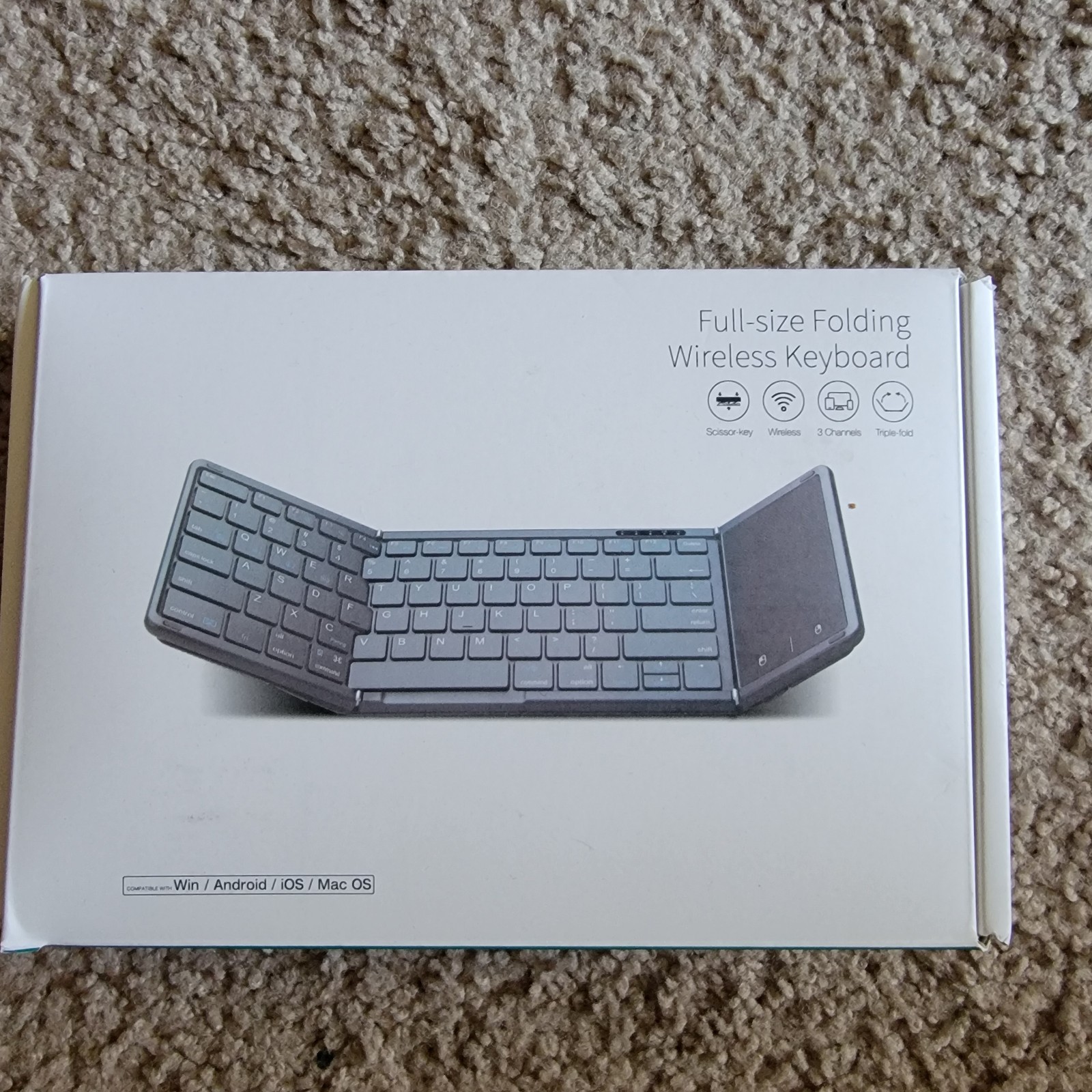 Full Size Folding Wireless Keyboard Samsers KT06S