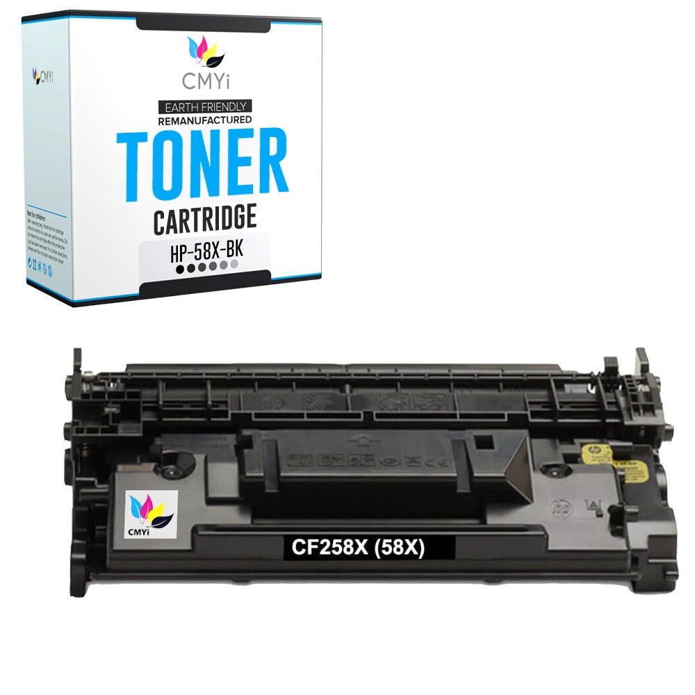1PK CMYi Replacement 58X Black Toner Cartridge for HP LaserJet Enterprise M406dn