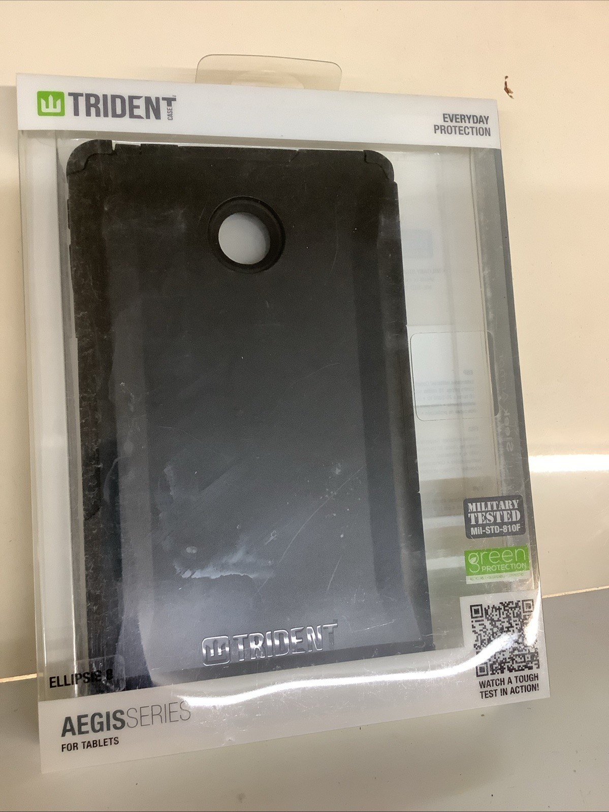 Rugged Case for Verizon Ellipsis 8 HD Tablet - Black AEGIS SERIES NOS