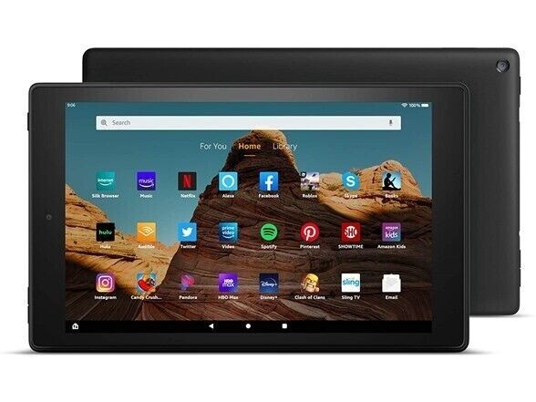 Amazon Fire HD 10 Tablet (10.1" 1080p full HD display, 32GB) (2019 Release) BLK