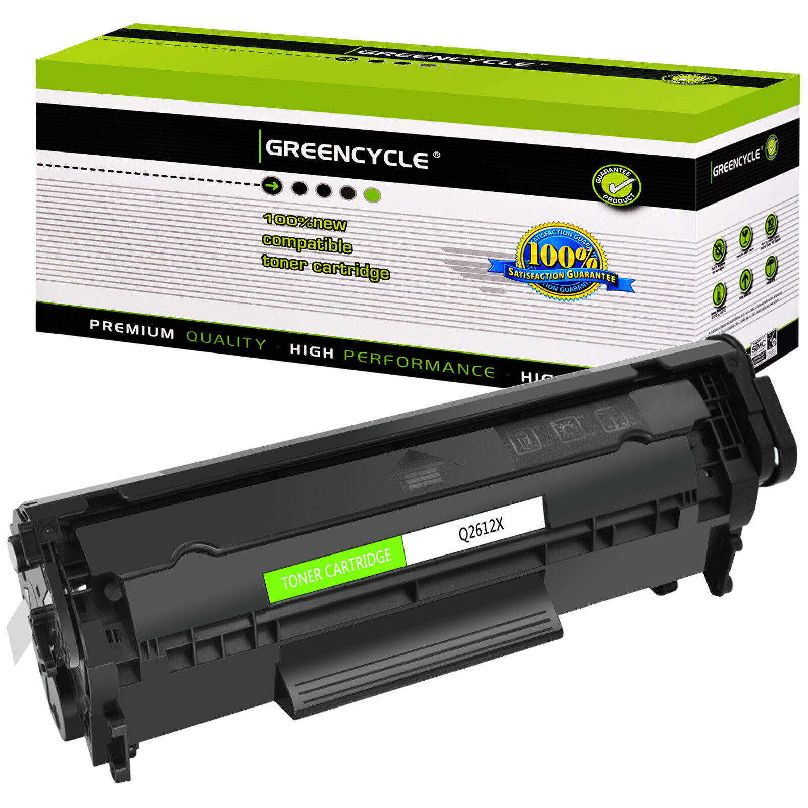 GREENCYCLE Q2612X Toner Lot Fits For HP LaserJet M1005 M1319MFP 3015 3020 3030