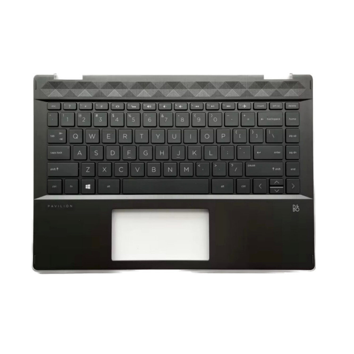 Black Palmrest For HP Pavilion X360 14-DH 14T-DH Keyboard Backlit L53795-001 US