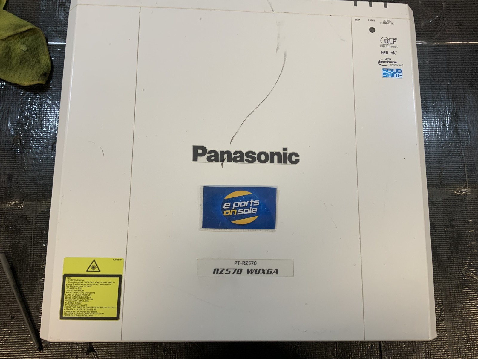 Panasonic PT-RZ570 Lumen WUXGA DLP Projector, Powers on RB Z3B