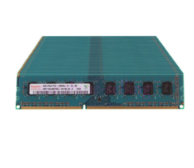 10pcs Hynix 2GB 2Rx8 DDR3 1333MHZ PC3-10600U 240Pin DIMM Desktop Memory RAM #KIT