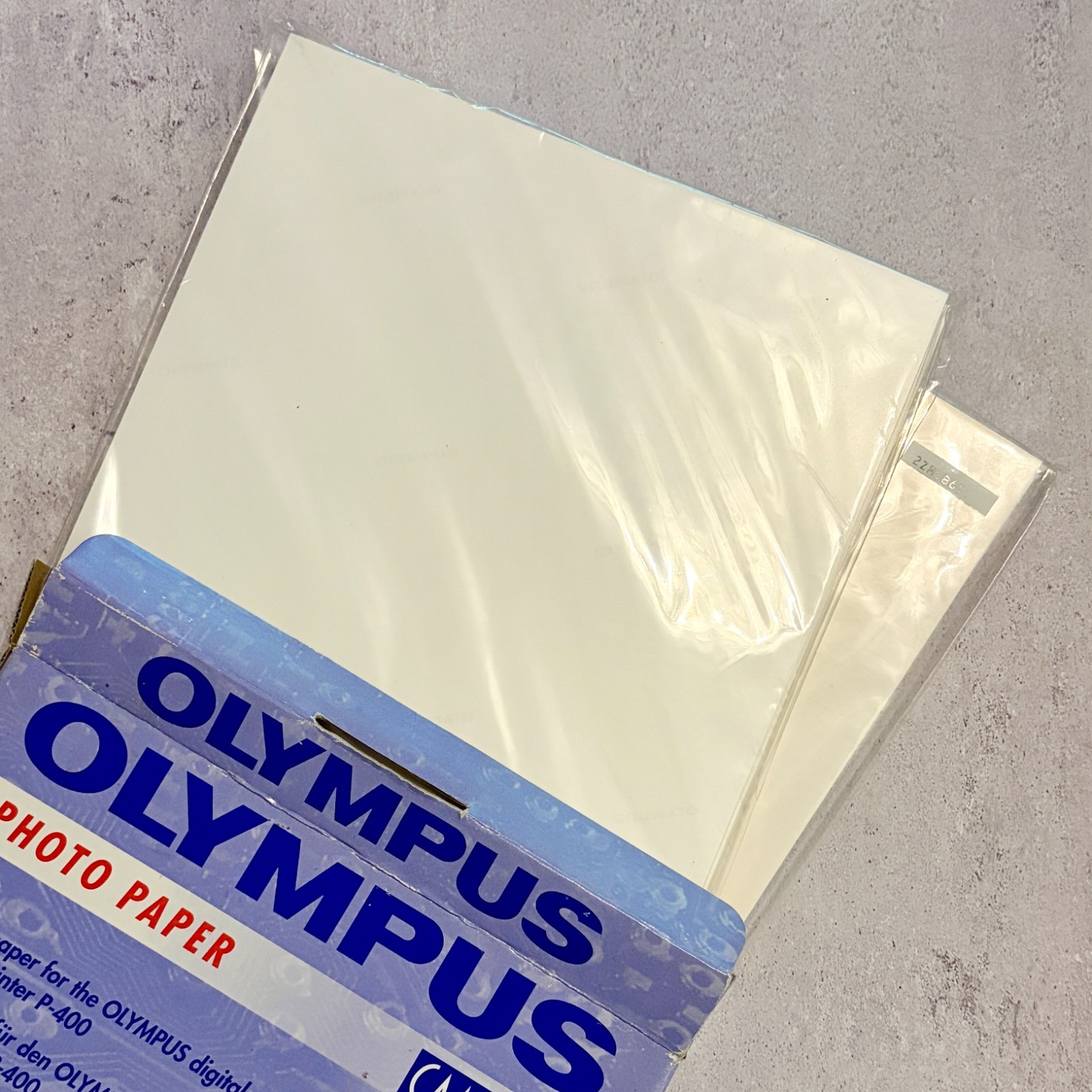 Olympus Photo Paper P-A4NE Camedia P-400 A4 100 Sheets 2002 Digital Printer NOS