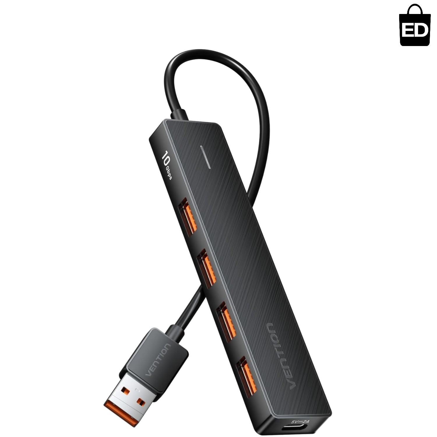 Sleek USB 3.2 Hub with 4 Ports - Plug & Play for Effortless Connectivity