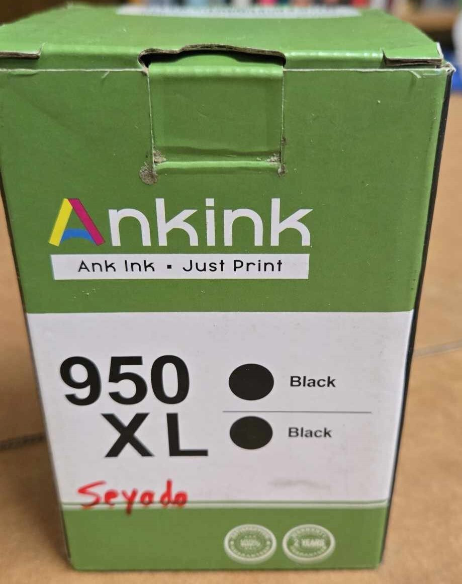 (2 Pack) Ankink Compatible Black Ink Cartridge for HP 950XL 951XL for OfficeJet