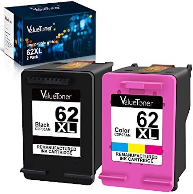BRAND NEW Valuetoner 62XL Ink Cartridge - Combo Pack - HP ENVY & OFFICEJET