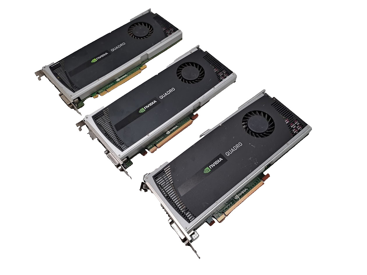 Lot of 3  PNY nVidia Quadro 4000 for MAC VCQ4000MAC-T
