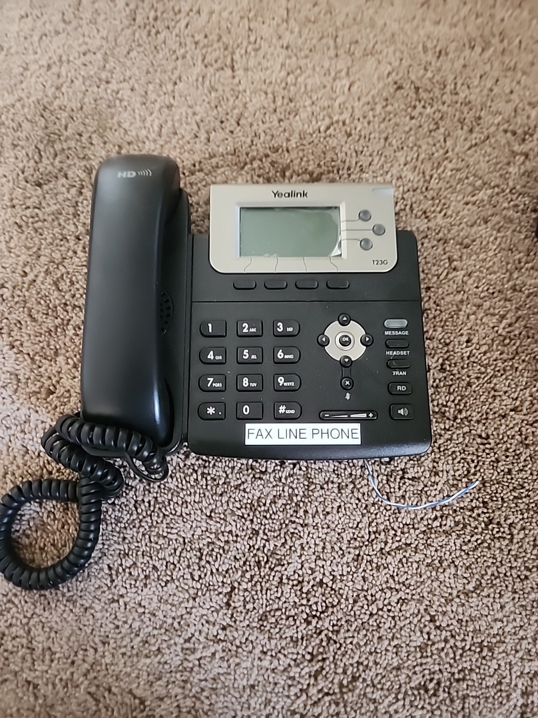 IP Phone Yealink Office Telephone SIP-T23G 3-Line Gigabit POE | tested working