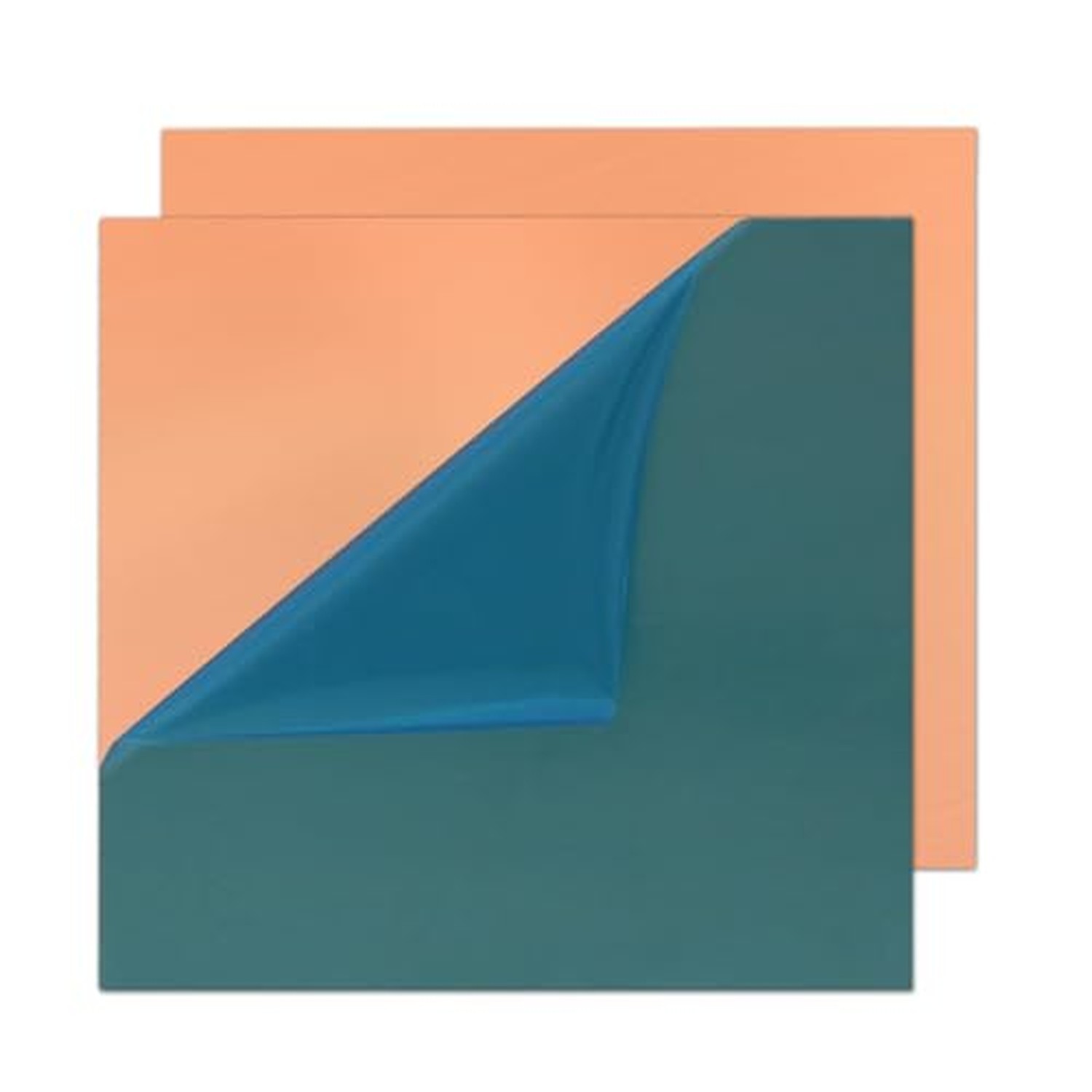 Copper Sheet Metal, 2" x 2" 20 Gauge (0.8mm Thick) Copper Plate, 99.9% Pure C...