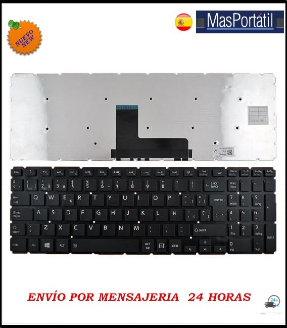 Keyboard Spanish New Notebook Toshiba Satellite L50-C-1X2 L50-C-1X3 TEC52