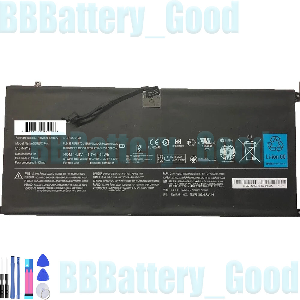 L10M4P12 Battery For Lenovo IdeaPad Yoga 13 U300 U300s 4ICP5/56/12 new