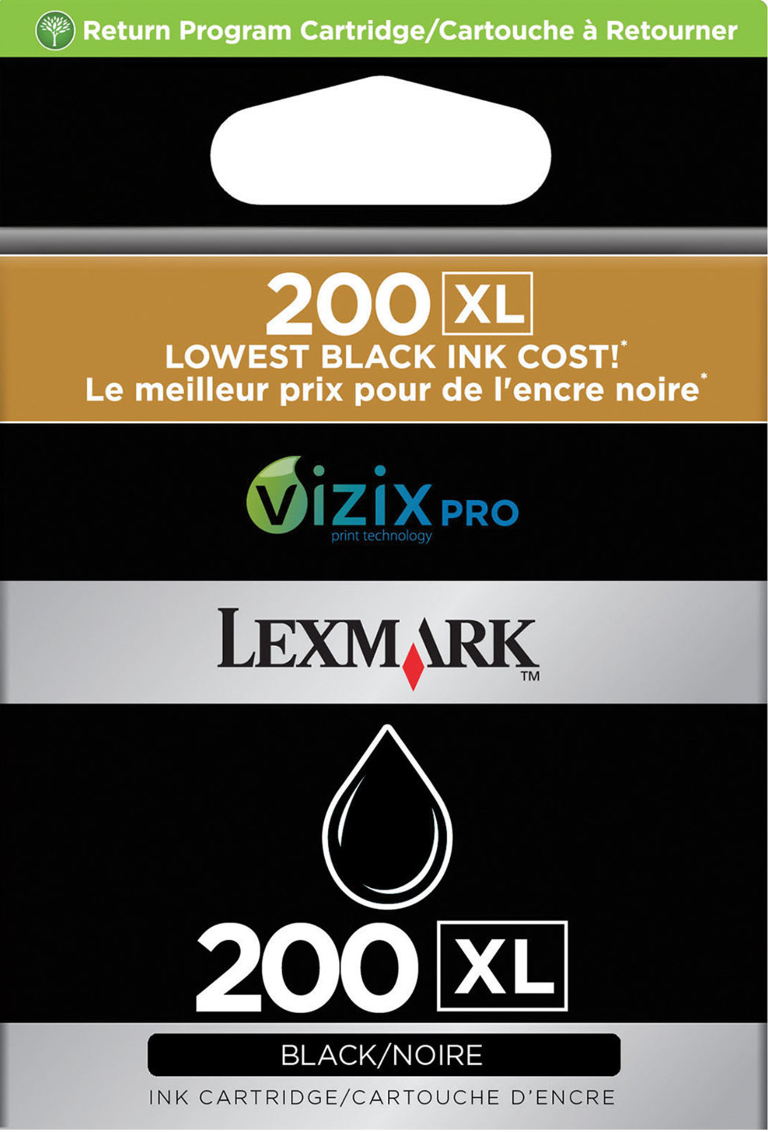 New Genuine Lexmark 200XL Black Ink Cartridge Pro 4000c