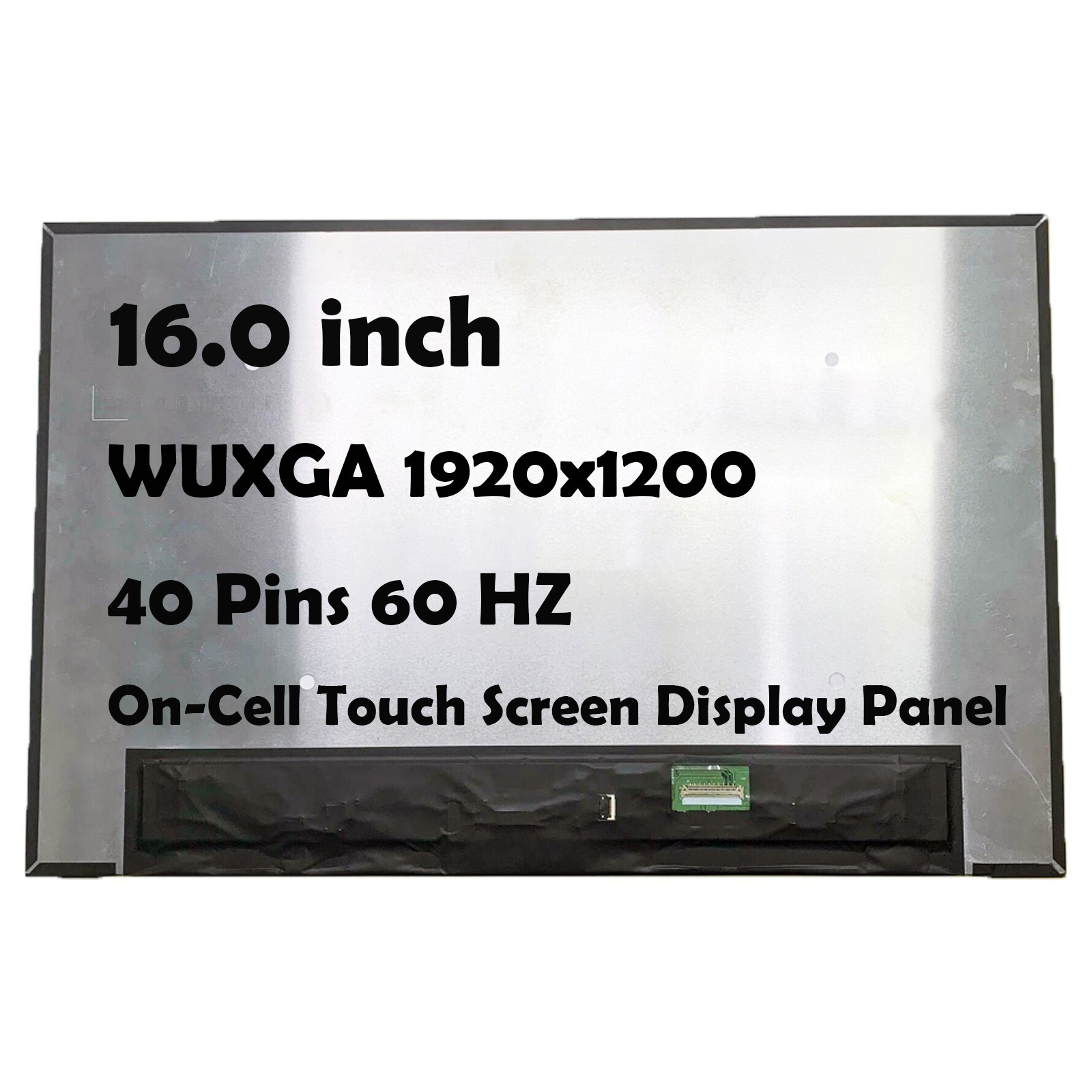 16" B160UAK01.6 1920x1200 40 Pins LCD On-Cell Touch Screen Display Panel