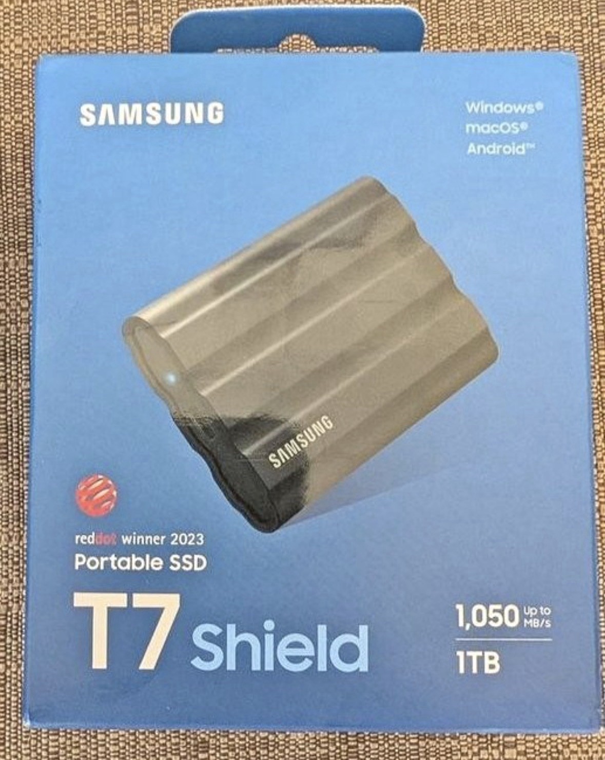 NEW Samsung T7 Shield 1TB External USB-C 3.2 Gen 2 Rugged Portable SSD Black
