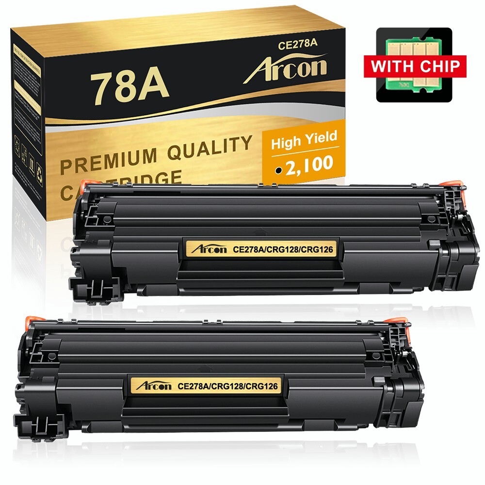 2PK CE278A 78A Toner Compatible With HP LaserJet Pro P1606dn M1536dnf MFP MF4450