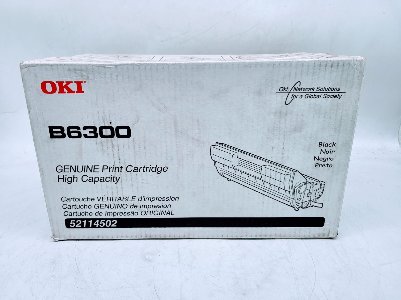 GENUINE OKI B6300 HIGH CAPACITY TONER CARTRIDGE 52114502