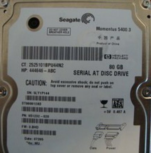 Seagate ST980812AS 9S1232-020 FW:3.BHD 80gb 2.5" Sata Laptop Hard Drive