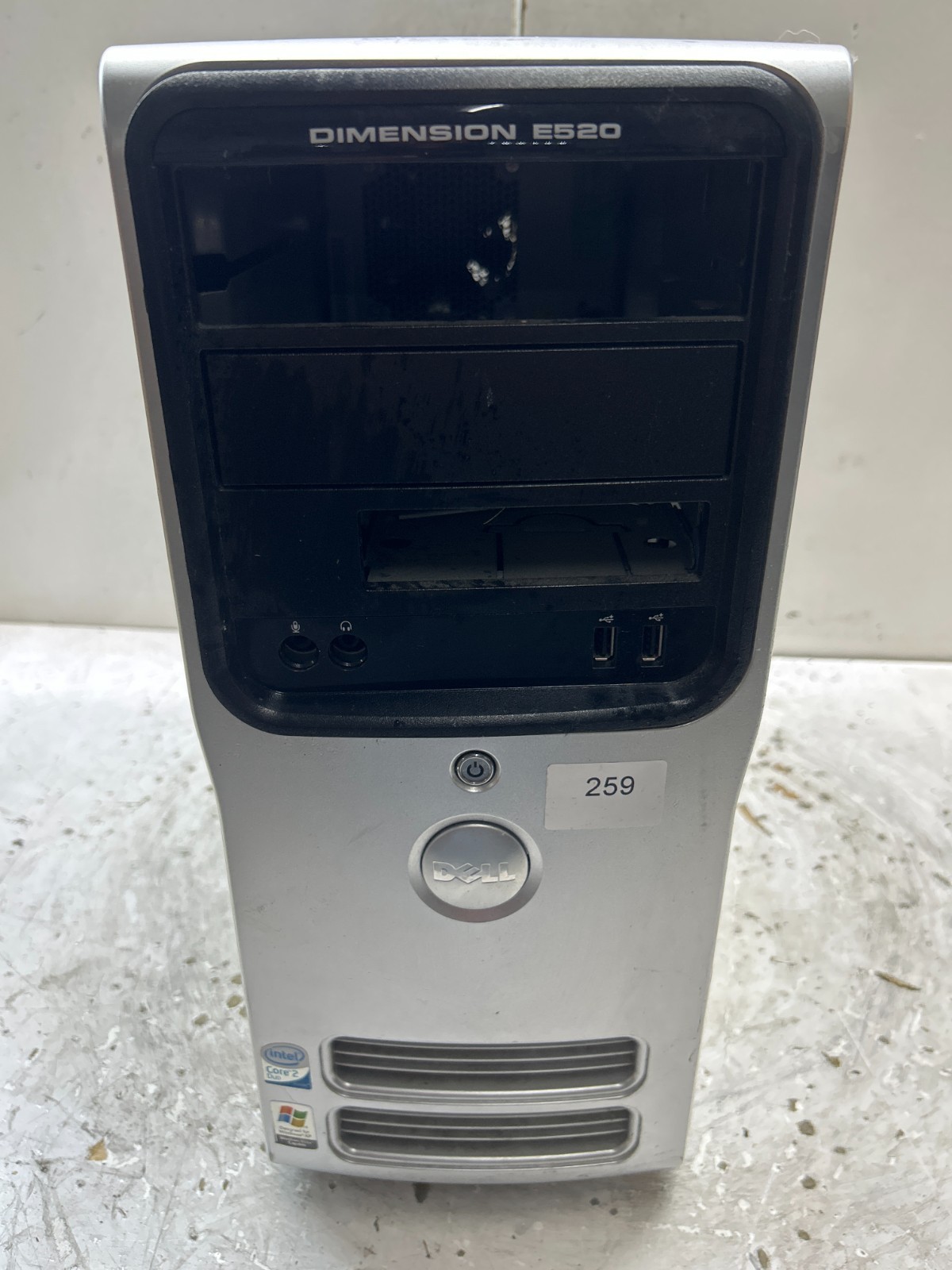 Dell Dimension E520 Intel Core 2 6300 1.86GHz 2GB NO HDD