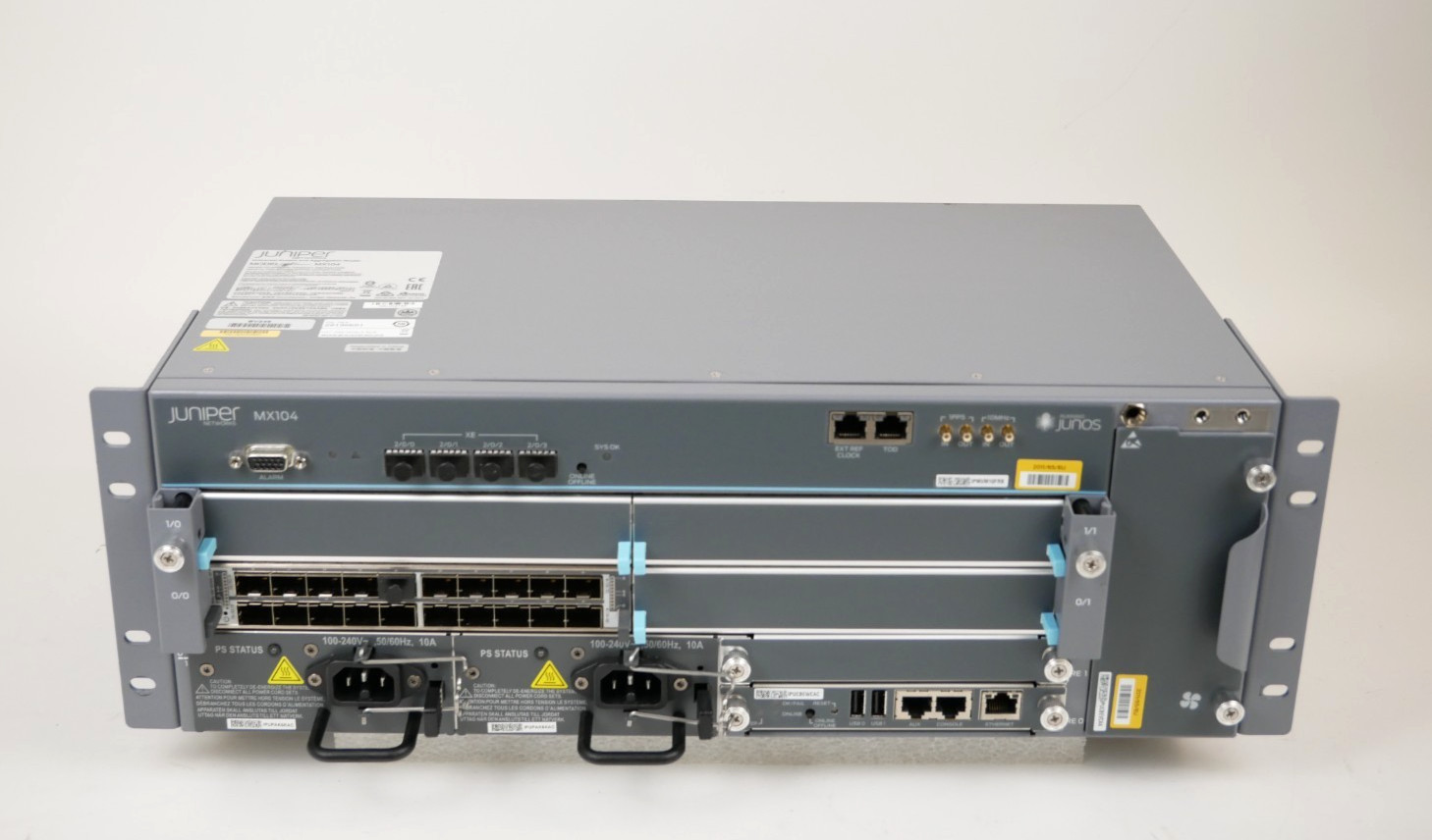 Juniper MX104 CHAS-MX104-S 20x 1GbE Dual PSU Universal Access Aggregation Router
