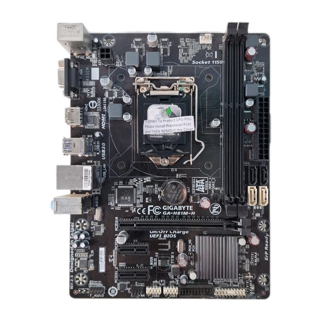 GIGABYTE GA-H81M-H Intel LGA 1150 Motherboard MicroATX DDR3 (Untested)