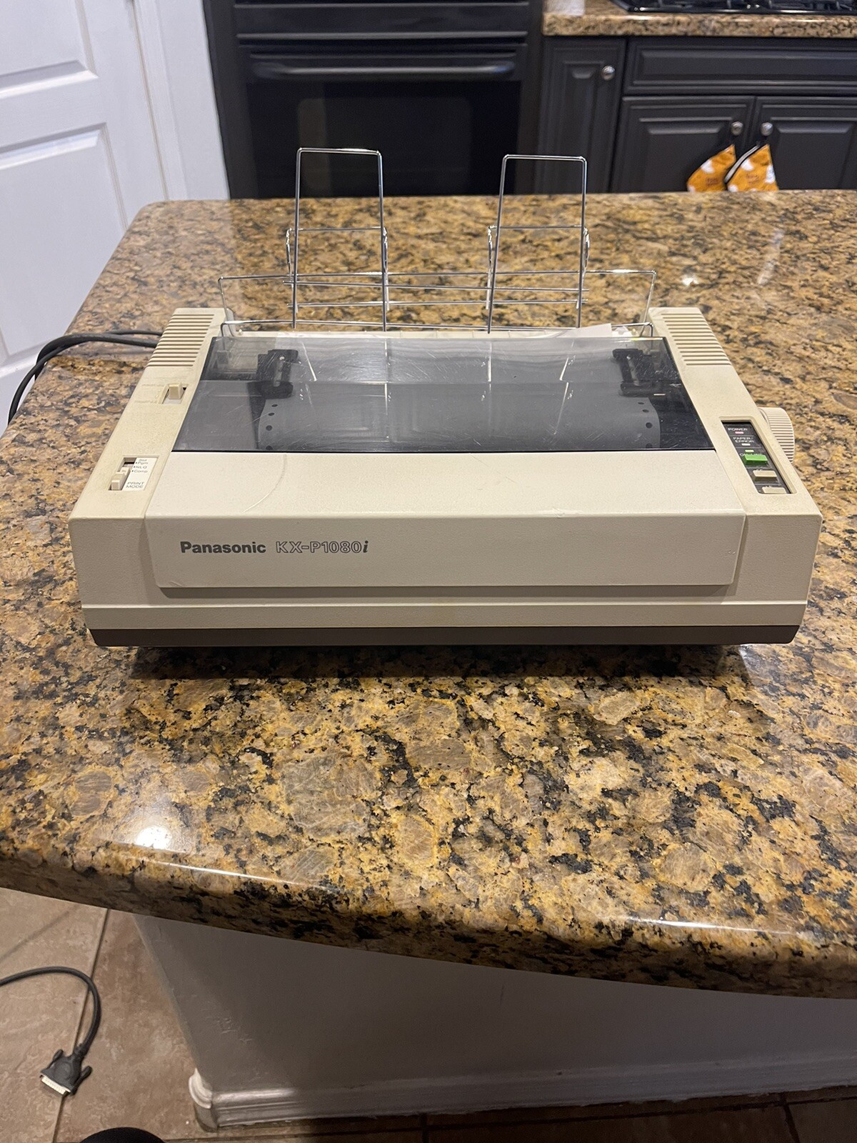 1987 Vintage Panasonic KX-P1080i 9-Pin Impact Dot Matrix Printer Turns On