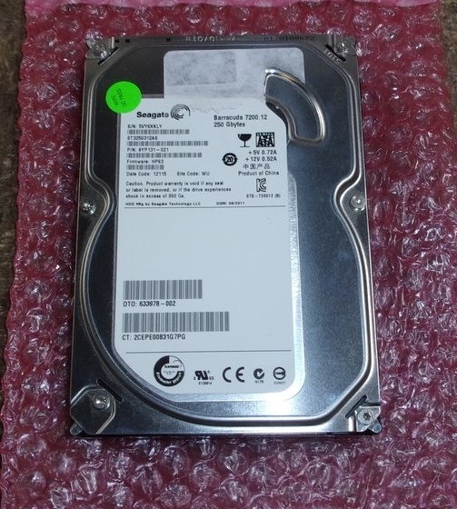 Seagate ST3250312AS 9YP131-021 Hard Drive 250GB SATA 3.5"