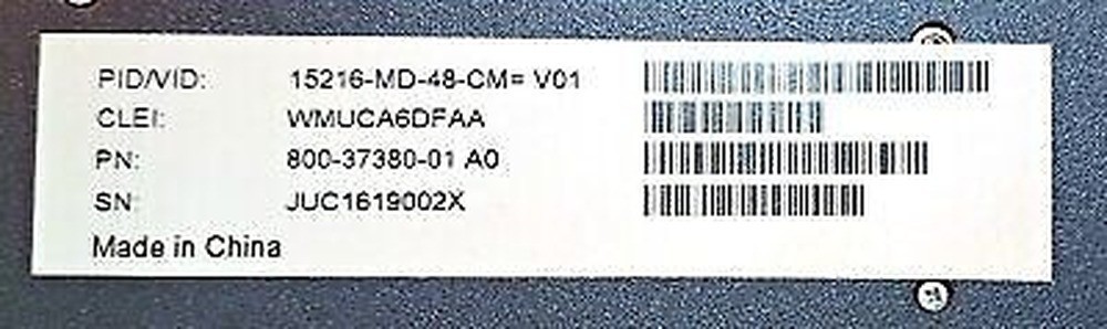 Cisco 15216-MD-48-CM ONS 15216 Mux/Demux Plugin Coupler/De-Interleaver Module