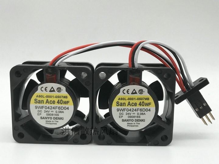 San Ace 40WF 9WF0424F6D04 24V 0.08A A90L-0001-0507#B cooling fan