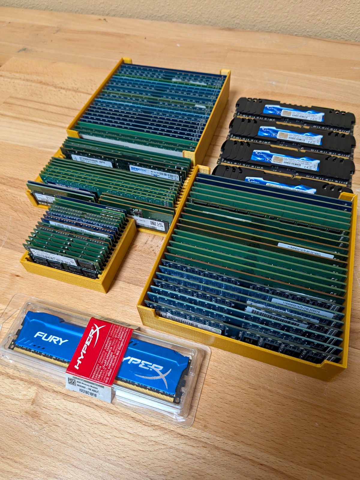 Mixed Lot of 74 - DDR5, DDR4, DDR3 - DIMM/SODIMM - 8GB, 4GB, 2GB, 1GB