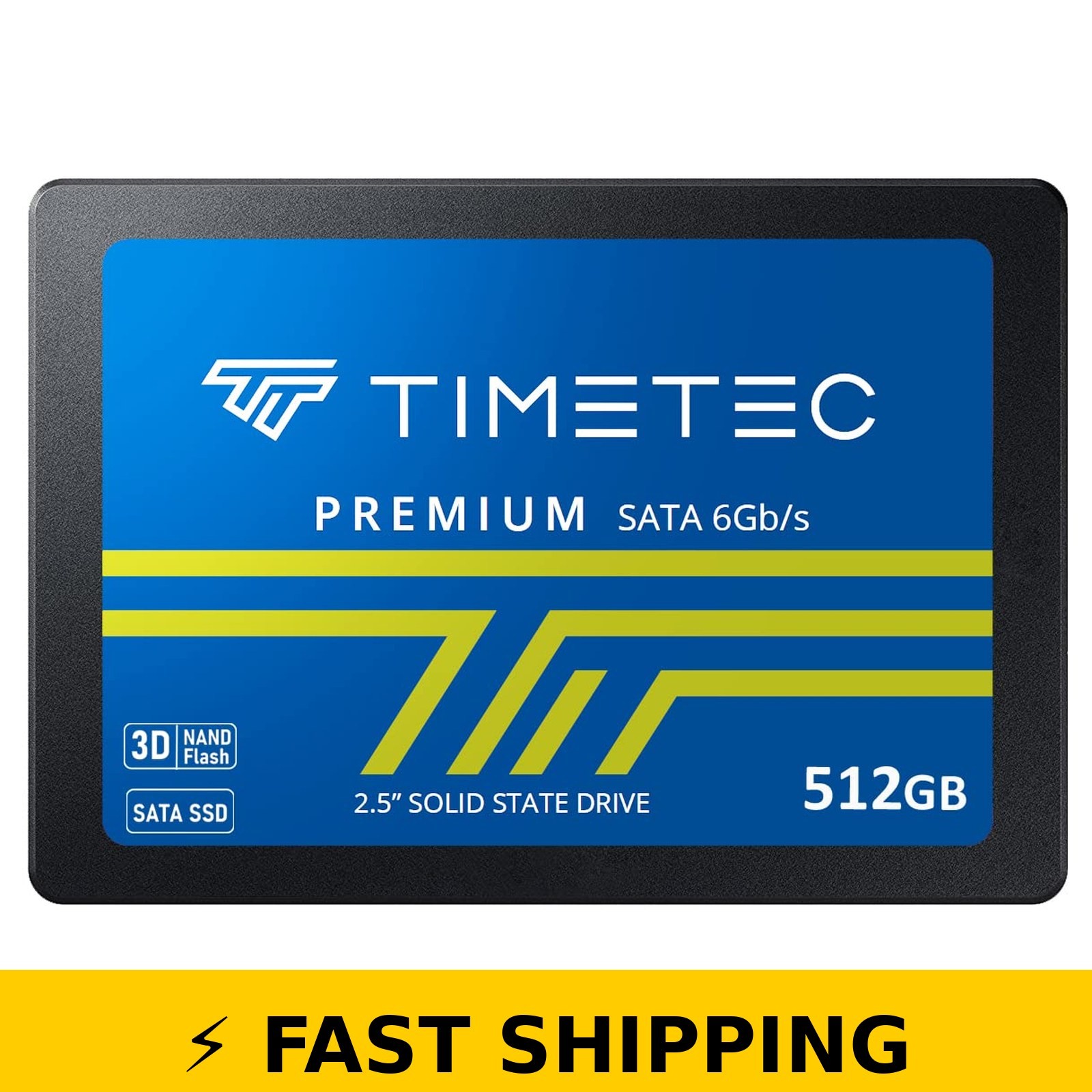 Timetec 512GB SSD 3D NAND SATA III Internal Solid State Drive