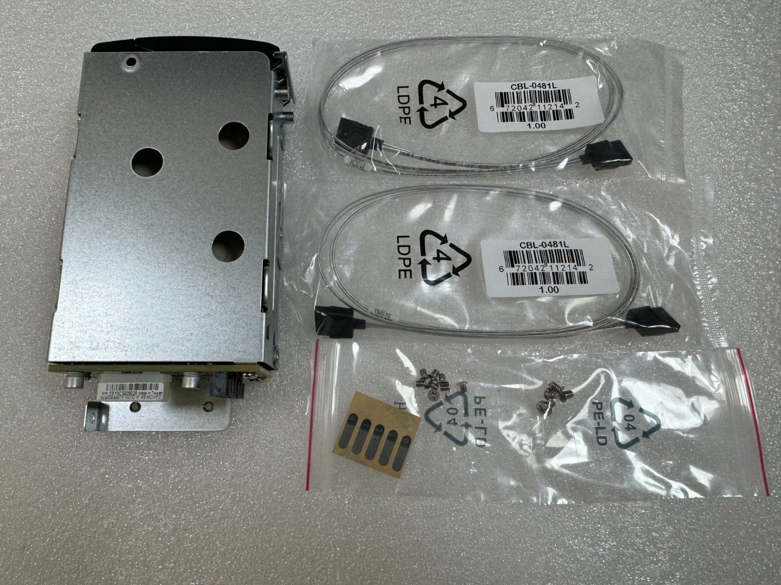New Supermicro Rear 2x 2.5" HDD Bay Enclosure MCP-220-82609-0N BPN-SAS826-2PT-