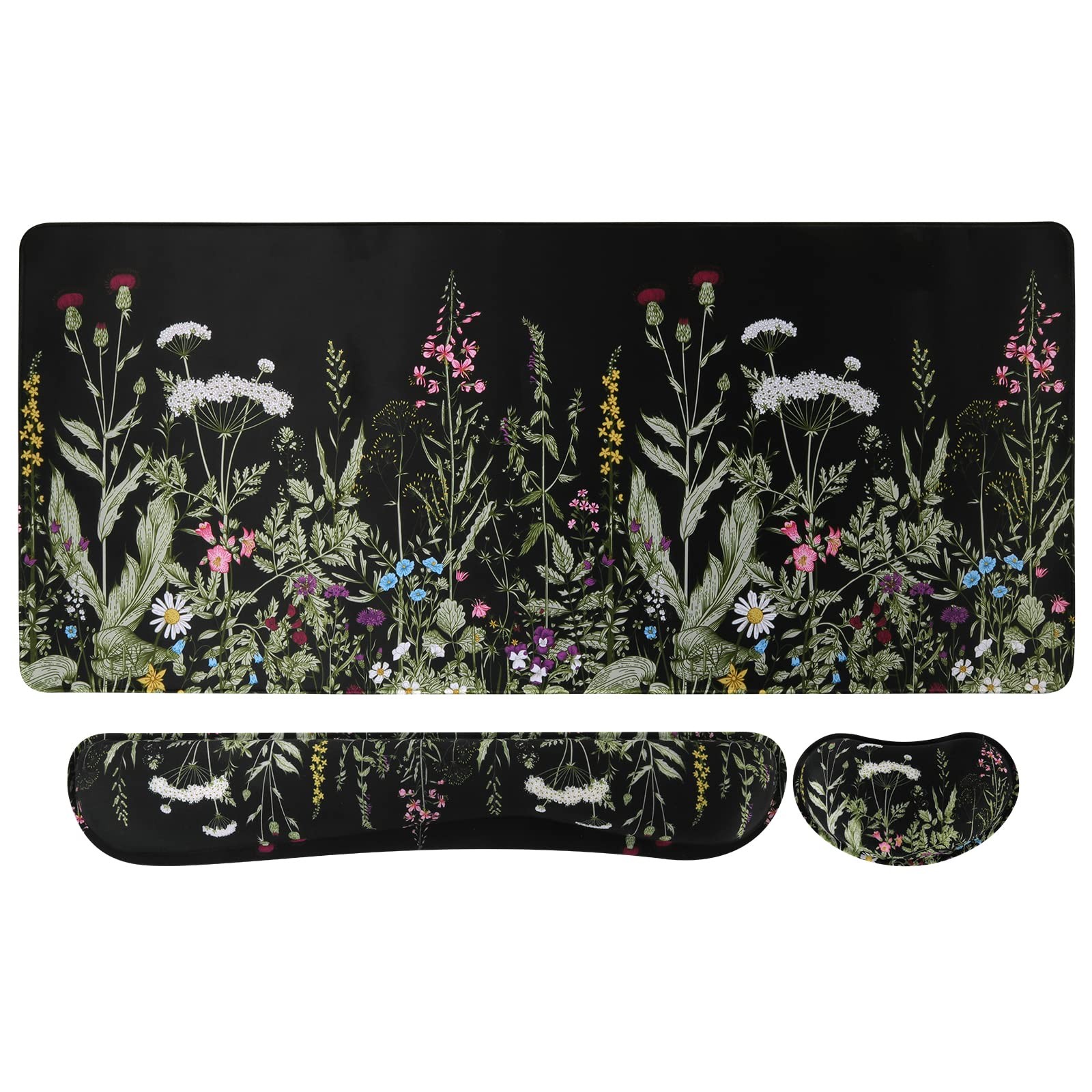 iCasso Large Mouse pad for Desk, Computer Desk Mat, 3Pcs XXL Keyboard and Mou...