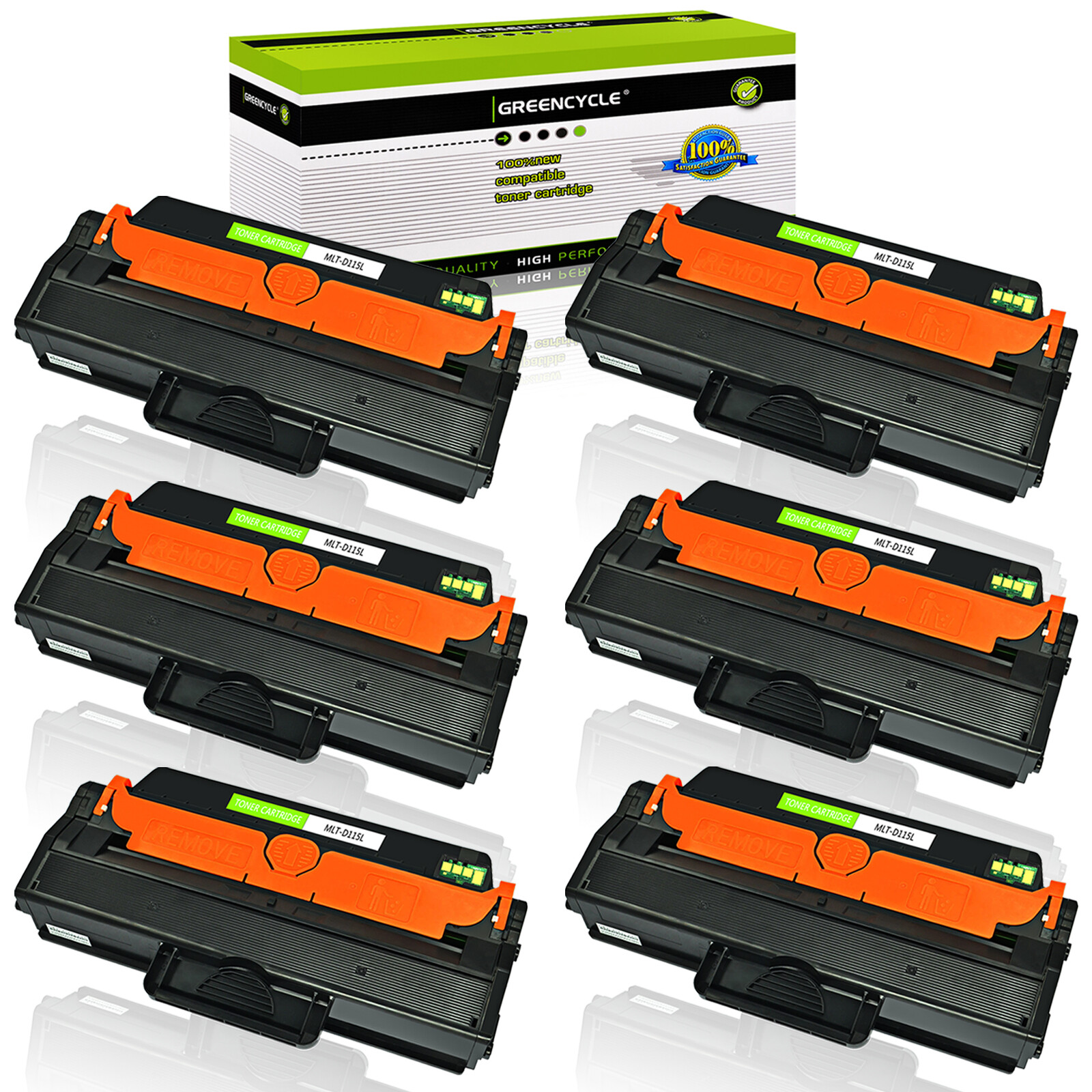6PK For Samsung SL-M2880FW M2670 M2870FW HY Toner Cartridges MLT-D115L MLT-D115S