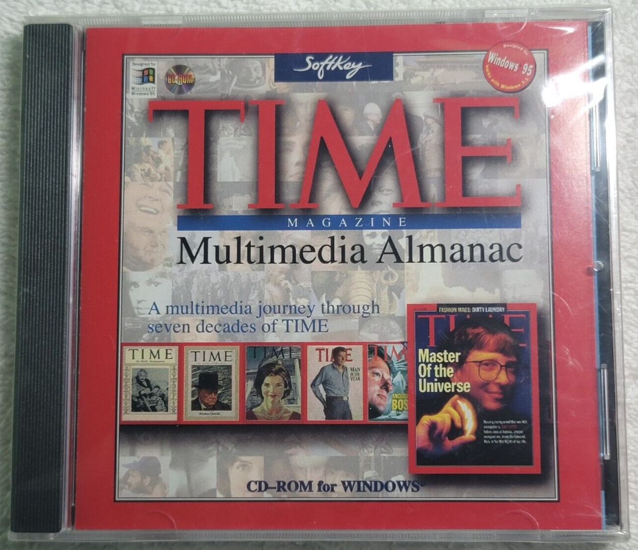 Time Magazine Multimedia Almanac (PC, 1996) Vintage Windows 95/98 Software
