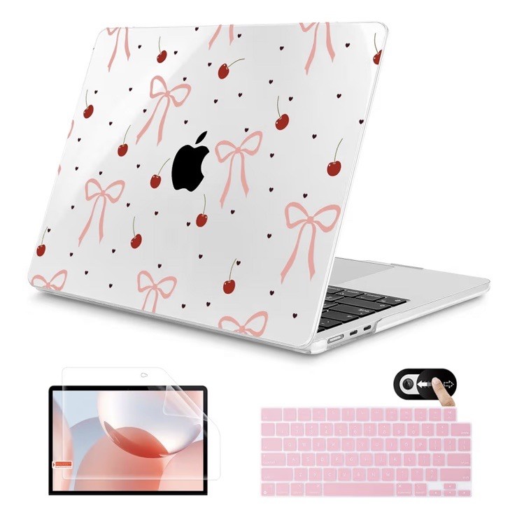 Mektron MacBook Pro 16” Cherry and Bow Laptop Hard Cover Case