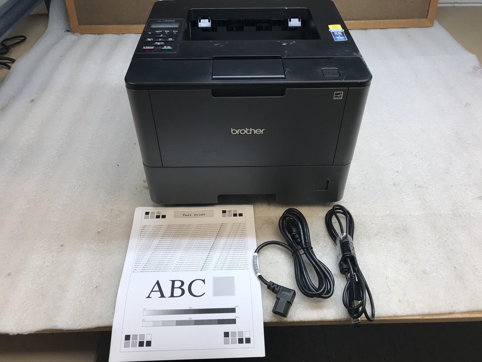 Brother HL-L5000D Duplex Monochrome Laser Printer 400 Pg Ct w/ Near Full Toner