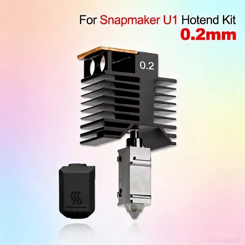 For Snapmaker U1 Hotend Quick Detachable Hardened Steel Nozzle 0.2/0.4/0.6/0.8mm