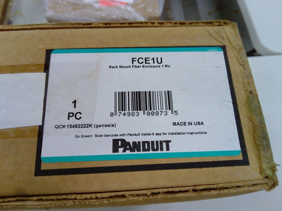 Panduit FCE1U Opticom 1RU Rack Mount Fiber Cassette Enclosure New USA