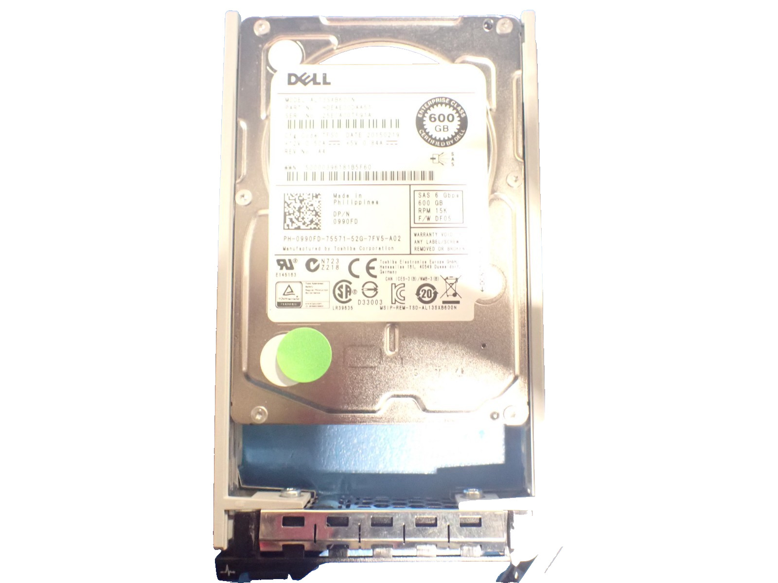 DELL 0990FD 600GB 2.5" Hard Drive 6G 15K SAS Internal Hard Disk Drives