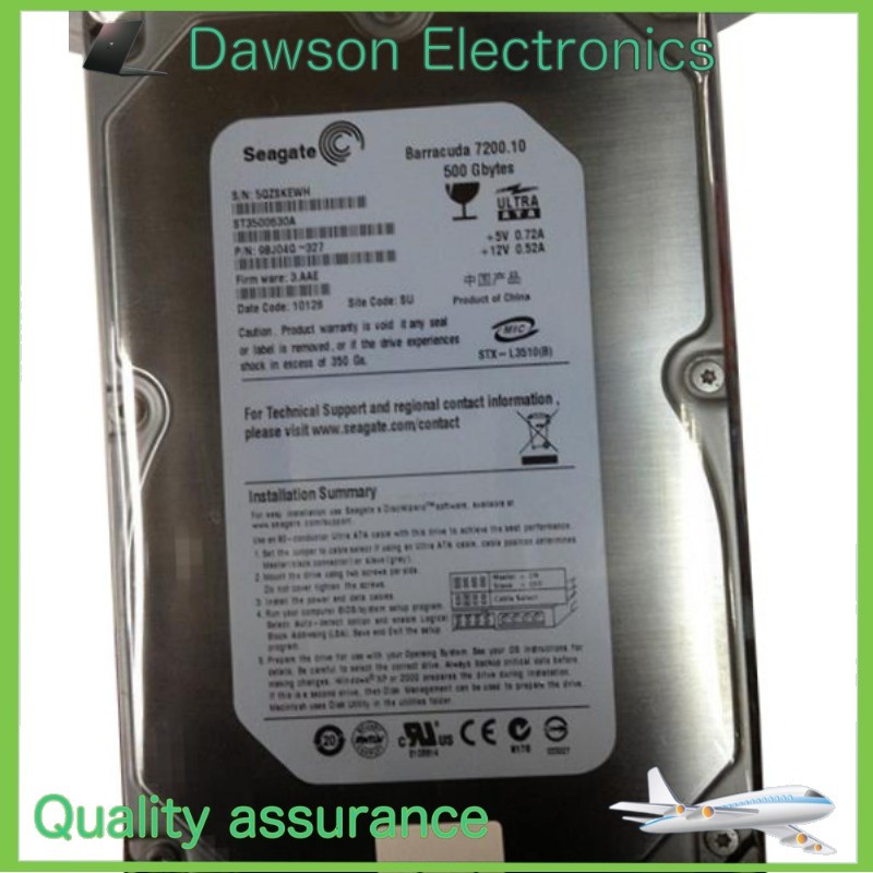 Open boxSeagate 500GB ST3500630A 7200RPM IDE PATA 3.5" Internal Desktop Hard