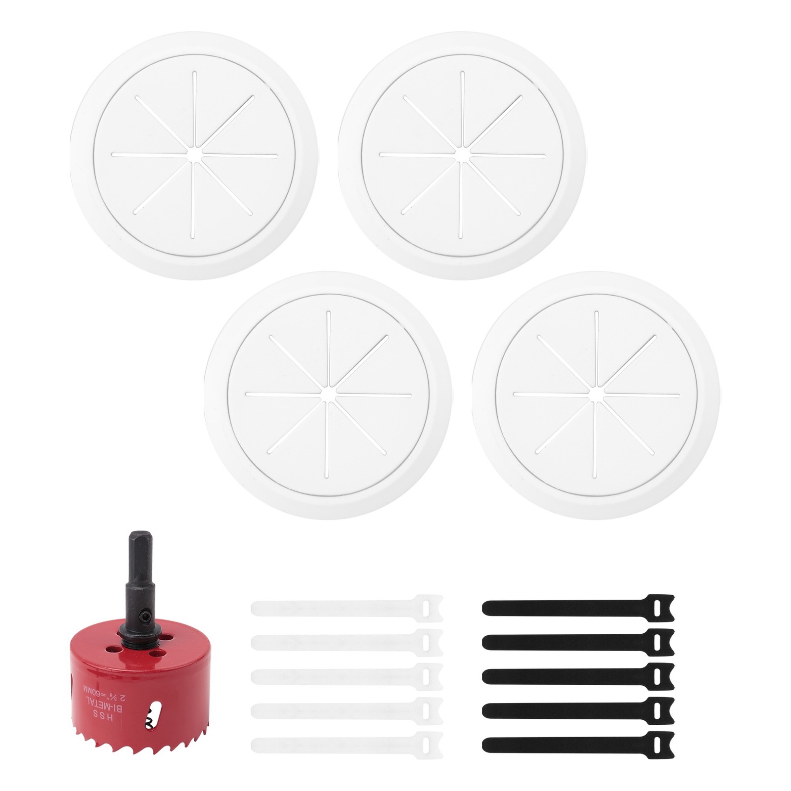 4 Pack Wire Concealer for Wall Mounted , 2-3/8 Inch (60Mm Hole)  Wall Wire1707