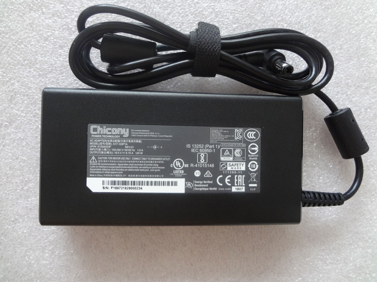 Original 19.5V 6.15A 120W A17-120P1A For MSI WF65 10TJ 10TI 10TH MS-16R3 MS-16R4