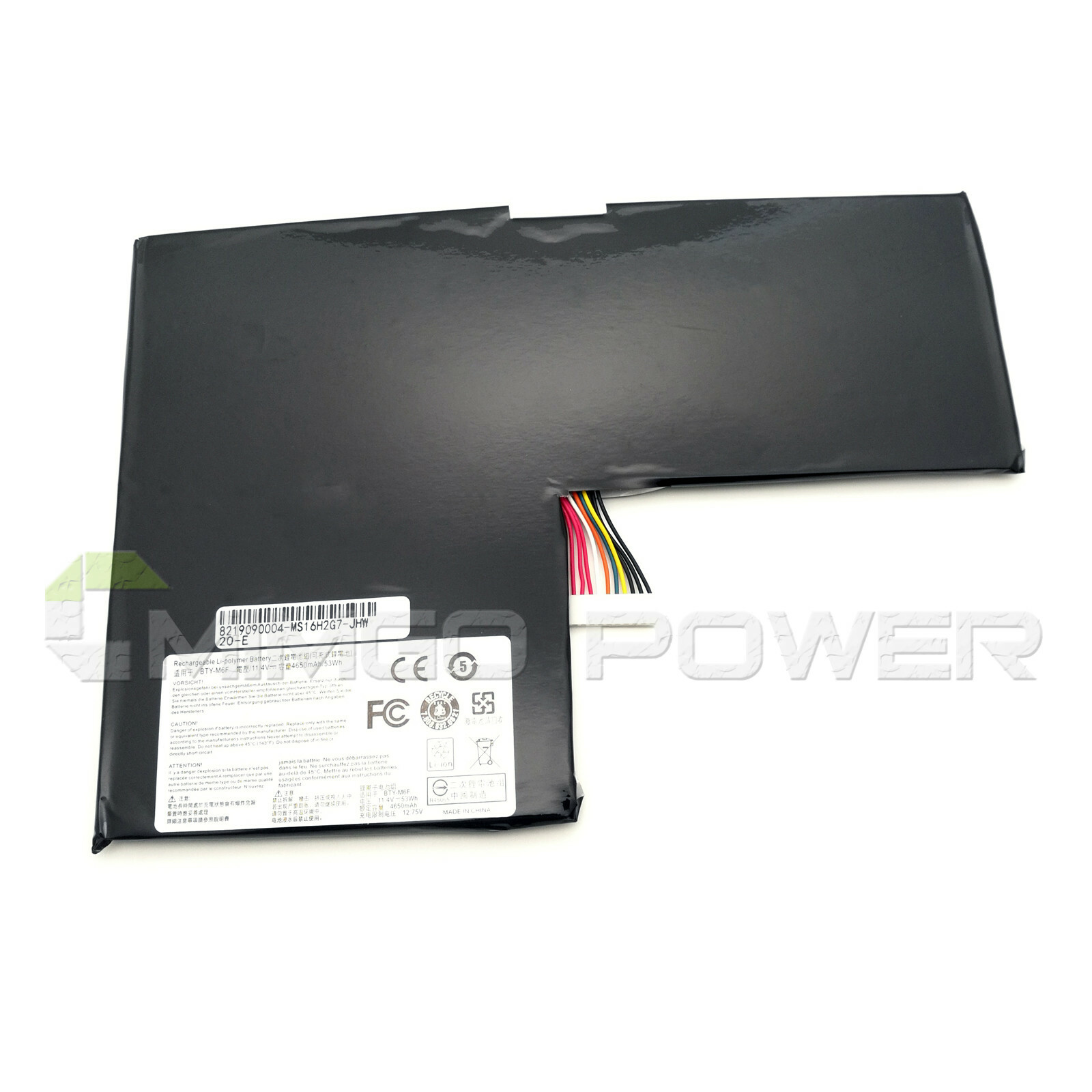 New BTY-M6F 11.4V 53Wh Battery for MSI GS60 2QC 2QE 2PC 2PL 6QC PX60 6QE MS-16H2