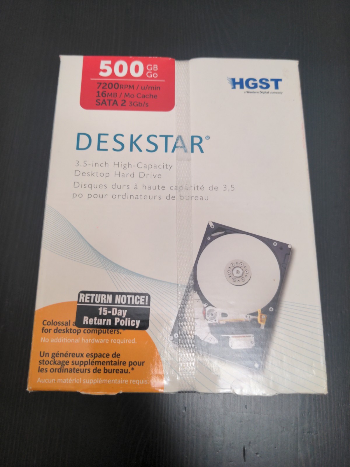 HGST Deskstar 500Gb 3.5 Inch  Hard drive 7200 RPM SATA 2 NOS