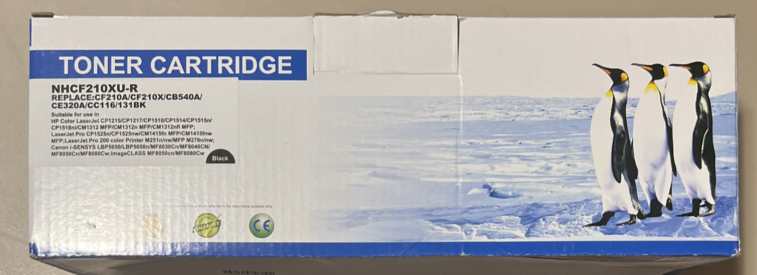 Teino Toner Cartridge NHCF210XU-R Compatible Replacement HP CF210A Black NEW
