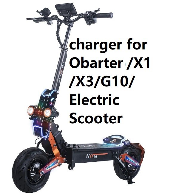 🔥fast 48V 54.6V 3A battery charger for Obarter X1 / X3/ G10 / Electric Scooter