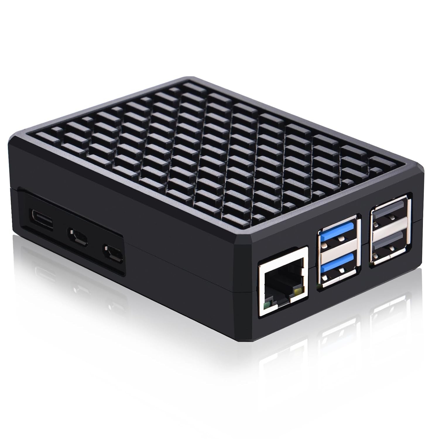 Raspberry Pi 5 Aluminum Armor Case with Cooling Column Protection Housing